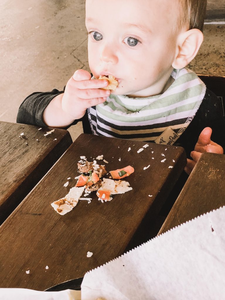 Baby Eating a Taco